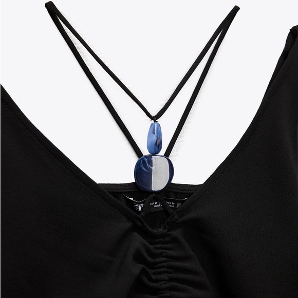 Zara Black Stone Mini Dress - Picture 16 of 16